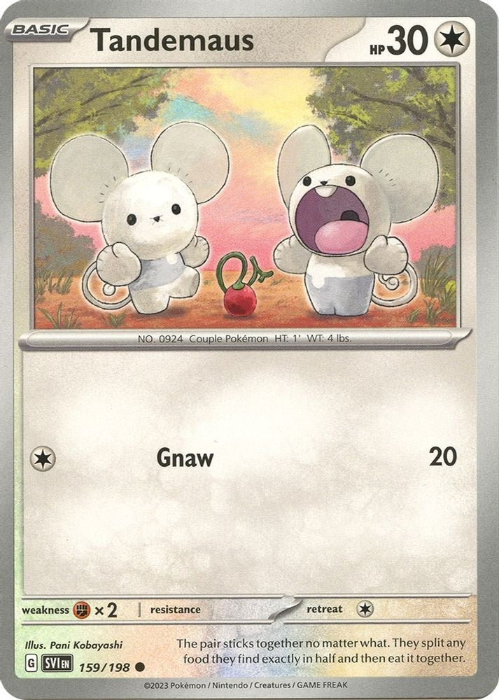 SV01: Scarlet & Violet Base Set (SVI) - Tandemaus - 159/198 (#159/198, Common) ()