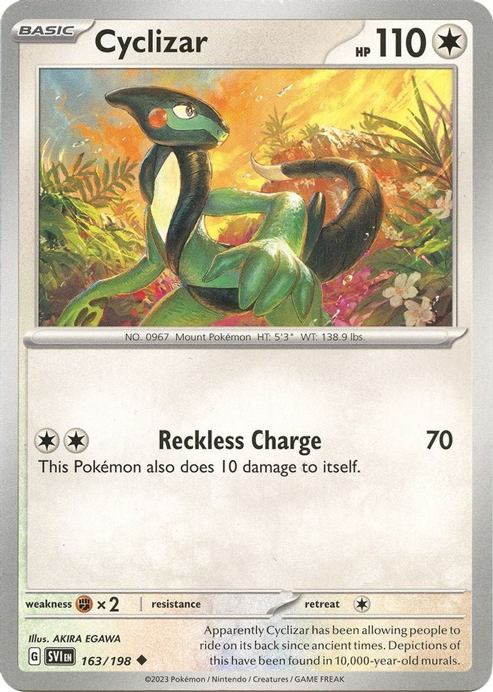 SV01: Scarlet & Violet Base Set (SVI) - Cyclizar - 163/198 (#163/198, Uncommon) ()
