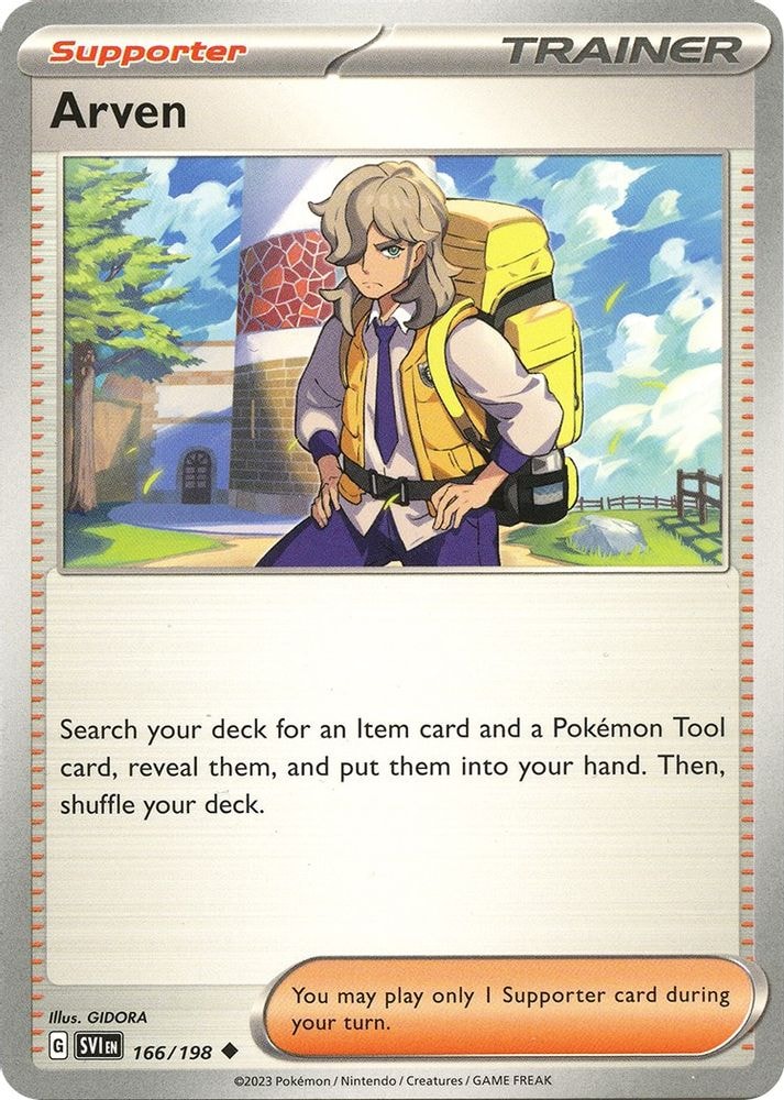 SV01: Scarlet & Violet Base Set (SVI) - Arven - 166/198 (#166/198, Uncommon) ()