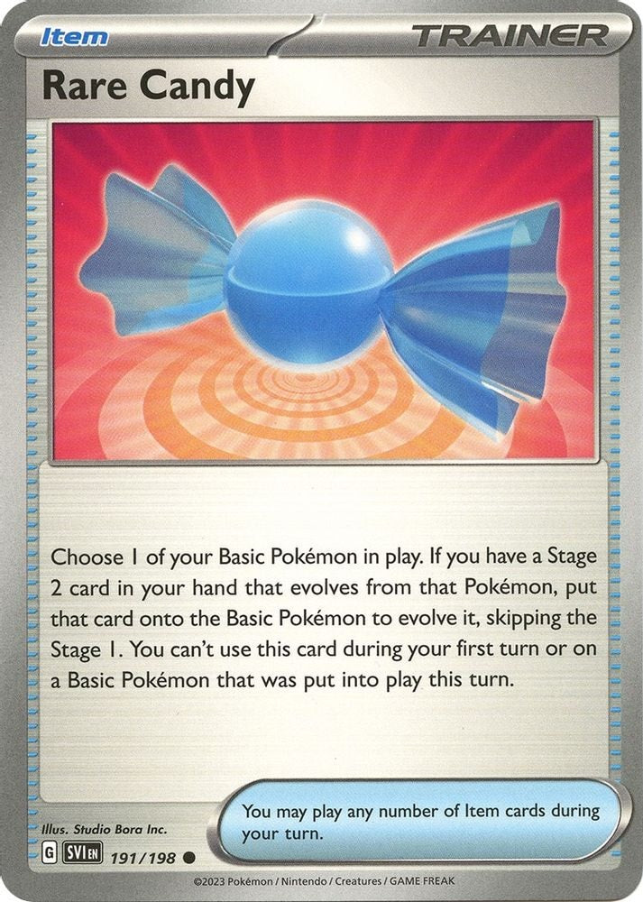 SV01: Scarlet & Violet Base Set (SVI) - Rare Candy - 191/198 (#191/198, Common) ()