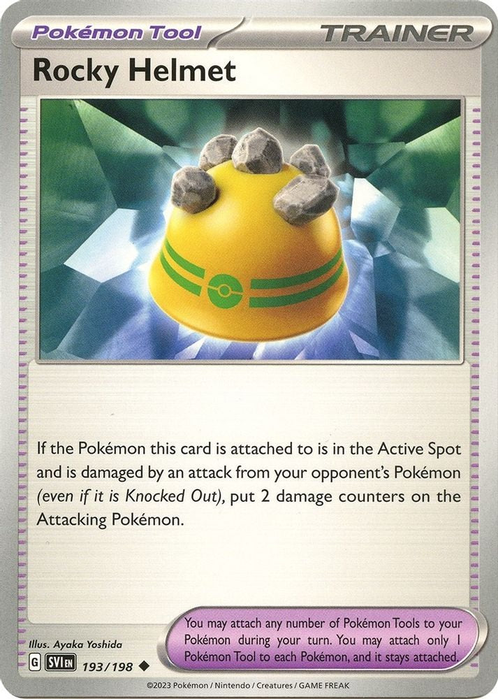 SV01: Scarlet & Violet Base Set (SVI) - Rocky Helmet (#193/198, Uncommon) ()