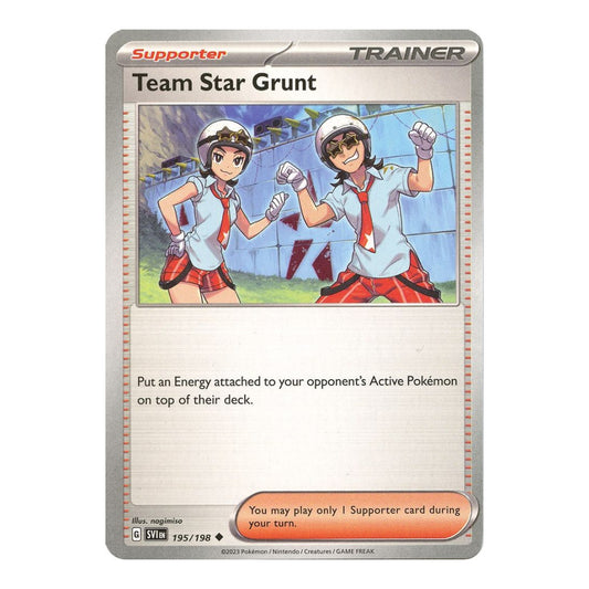 SV01: Scarlet & Violet Base Set (SVI) - Team Star Grunt 195 198 (#195/198) (Near Mint)