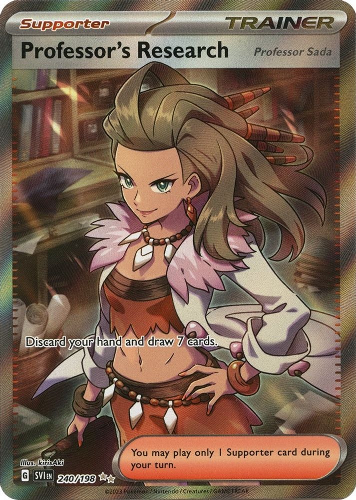SV01: Scarlet & Violet Base Set (SVI) - Professor's Research [Professor Sada] - 240/198 (#240/198, Ultra Rare) ()