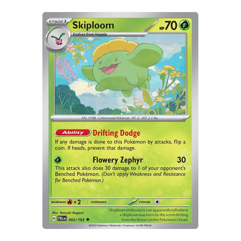 SV02: Paldea Evolved (PAL) - Skiploom (#002/193) (Near Mint)