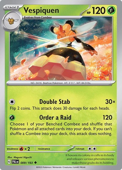SV02: Paldea Evolved (PAL) - Vespiquen (#009/193, Uncommon) ()
