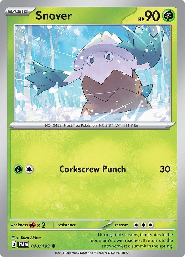 SV02: Paldea Evolved (PAL) - Snover (#010/193, Common) ()