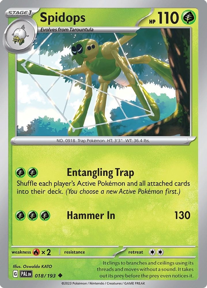 SV02: Paldea Evolved (PAL) - Spidops (#018/193, Uncommon) ()
