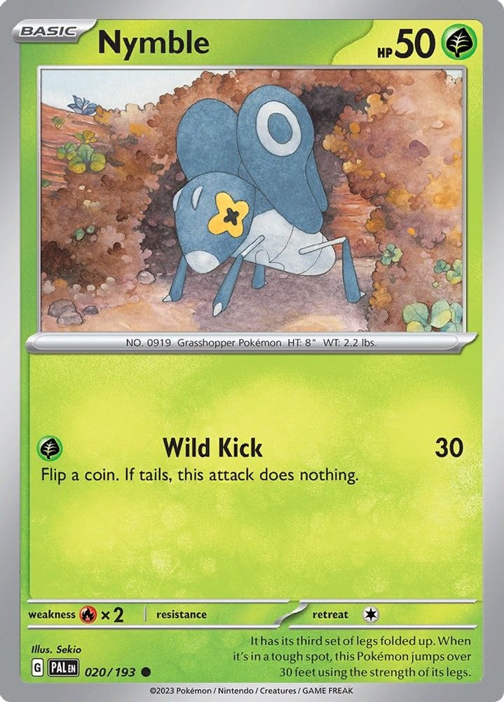 SV02: Paldea Evolved (PAL) - Nymble - 020/193 (#020/193, Common) ()