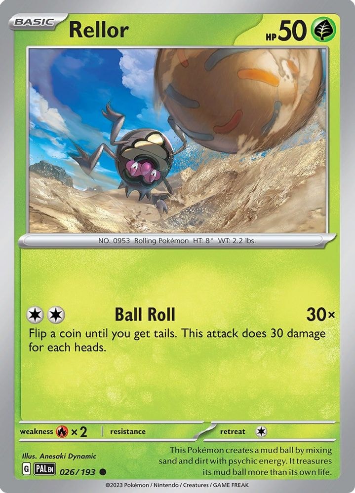 SV02: Paldea Evolved (PAL) - Rellor - 026/193 (#026/193, Common) ()