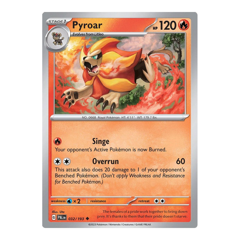 SV02: Paldea Evolved (PAL) - Pyroar 032 193 (#032/193) (Near Mint)