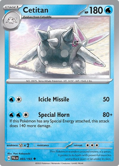 SV02: Paldea Evolved (PAL) - Cetitan - 055/193 (#055/193, Uncommon) ()