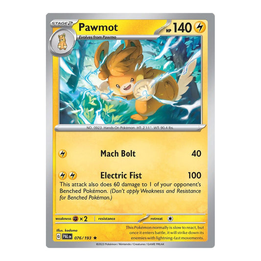 SV02: Paldea Evolved (PAL) - Pawmot (#076/193) (Near Mint)