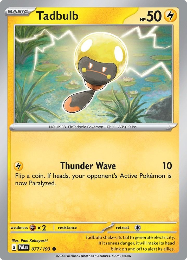 SV02: Paldea Evolved (PAL) - Tadbulb - 077/193 (#077/193, Common) ()