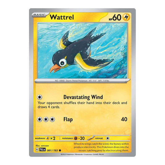 SV02: Paldea Evolved (PAL) - Wattrel 081 193 (#081/193) (Near Mint)