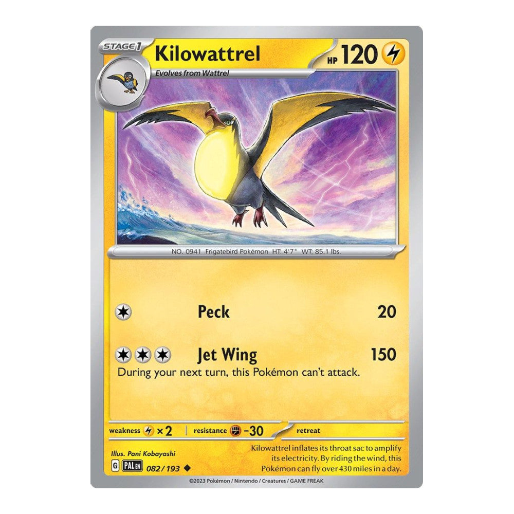 SV02: Paldea Evolved (PAL) - Kilowattrel (#082/193) (Near Mint)
