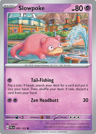 SV02: Paldea Evolved (PAL) - Slowpoke (#085/193, Common) ()