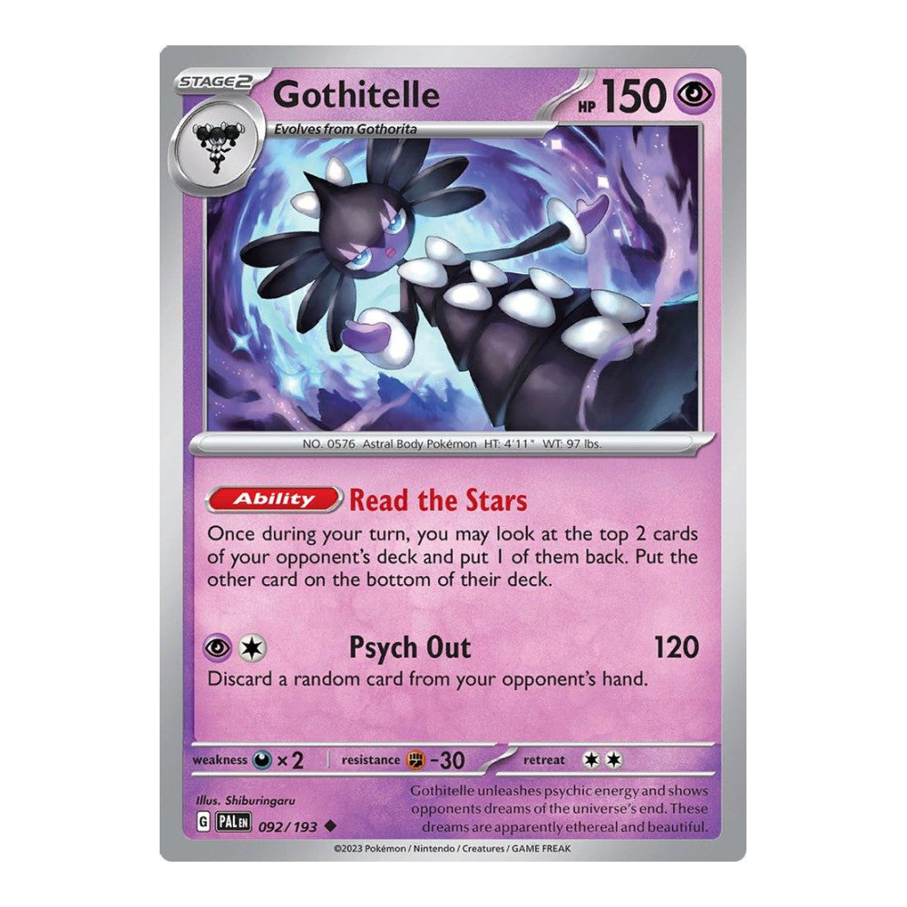 SV02: Paldea Evolved (PAL) - Gothitelle (#092/193) (Near Mint)