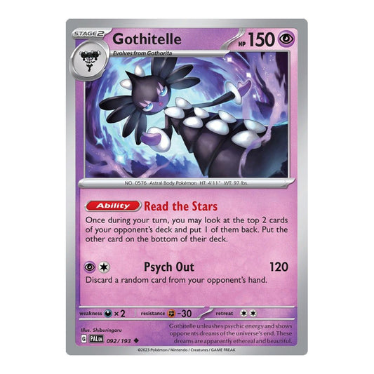 SV02: Paldea Evolved (PAL) - Gothitelle (#092/193) (Near Mint)