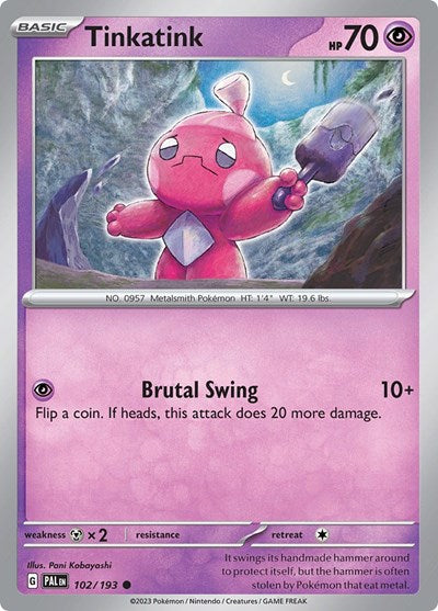 SV02: Paldea Evolved (PAL) - Tinkatink - 102/193 (#102/193, Common) ()