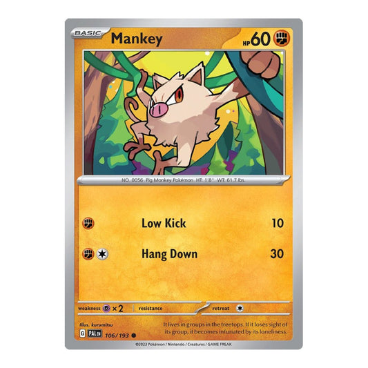 SV02: Paldea Evolved (PAL) - Mankey (#106/193) (Near Mint)
