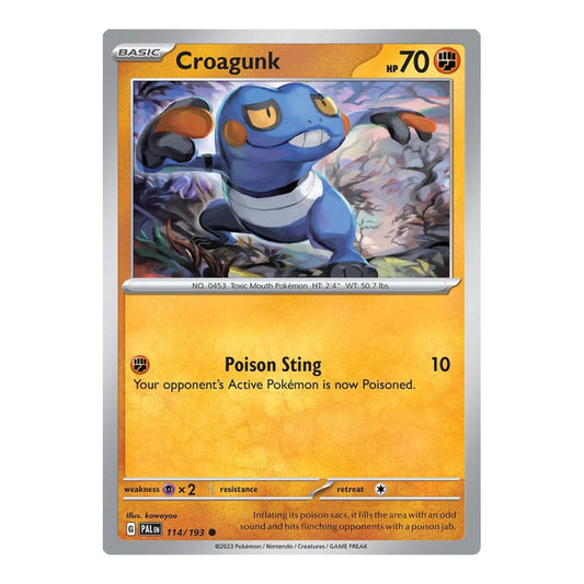 SV02: Paldea Evolved (PAL) - Croagunk (#114/193) (Near Mint)