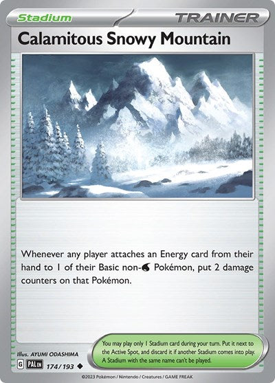 SV02: Paldea Evolved (PAL) - Calamitous Snowy Mountain (#174/193, Uncommon) ()