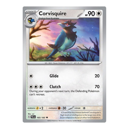 SV02: Paldea Evolved (PAL) - Corvisquire (#165/193) (Near Mint)