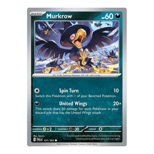 SV02: Paldea Evolved (PAL) - Murkrow (#131/193) (Near Mint)