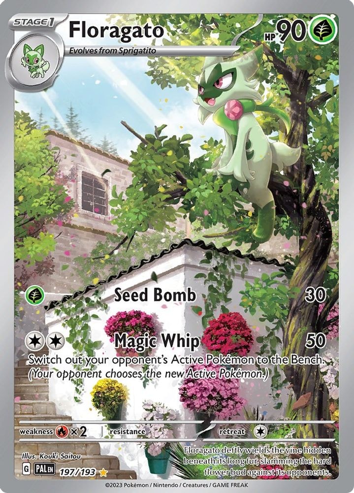 SV02: Paldea Evolved (PAL) - Floragato - 197/193 (#197/193, Illustration Rare)