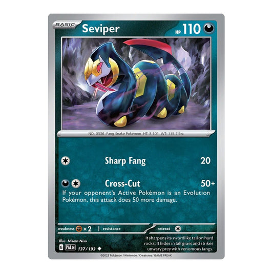 SV02: Paldea Evolved (PAL) - Seviper (#137/193) (Near Mint)