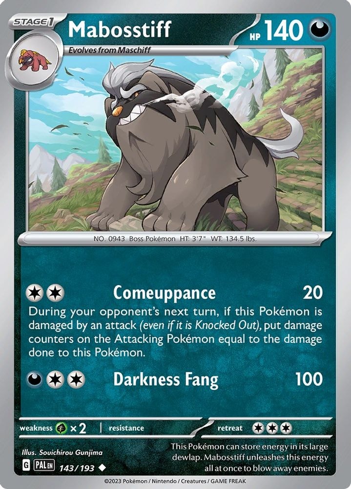 SV02: Paldea Evolved (PAL) - Mabosstiff (#143/193, Uncommon) ()