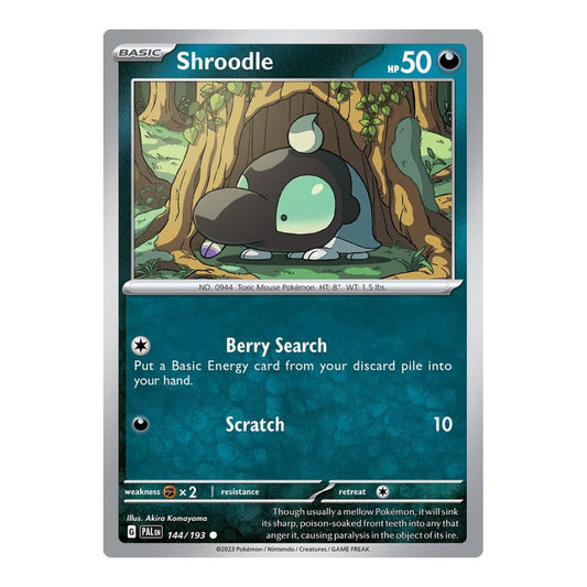 SV02: Paldea Evolved (PAL) - Shroodle 144 193 (#144/193) (Near Mint)