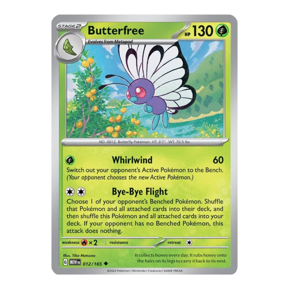 SV: Scarlet & Violet 151 (MEW) - Butterfree (#012/165)