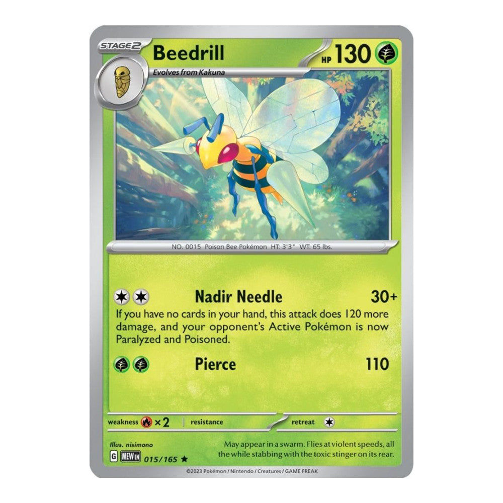 SV: Scarlet & Violet 151 (MEW) - Beedrill (#015/165) (Near Mint)