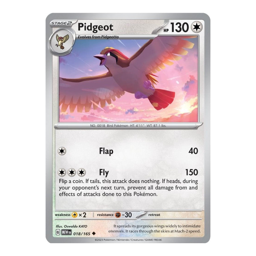 SV: Scarlet & Violet 151 (MEW) - Pidgeot (#018/165)