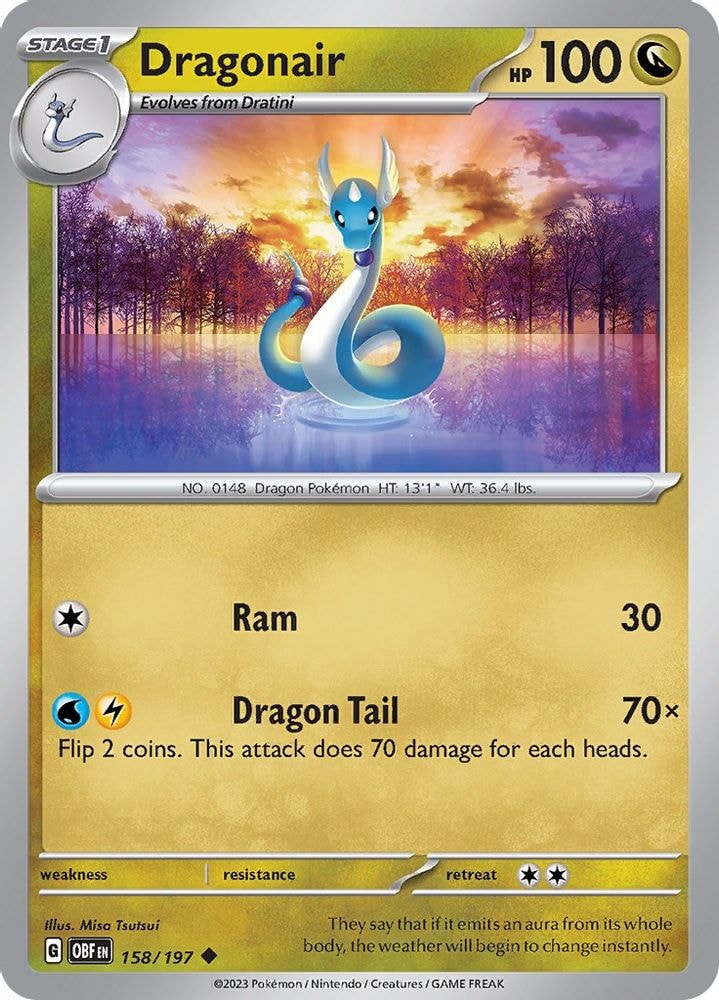 SV03: Obsidian Flames (OBF) - Dragonair (#158/197, Uncommon) ()
