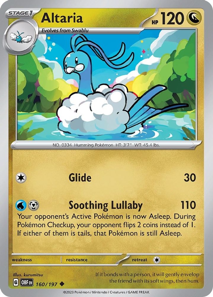 SV03: Obsidian Flames (OBF) - Altaria (#160/197, Uncommon) ()