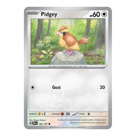 SV03: Obsidian Flames (OBF) - Pidgey (#162/197) (Near Mint)