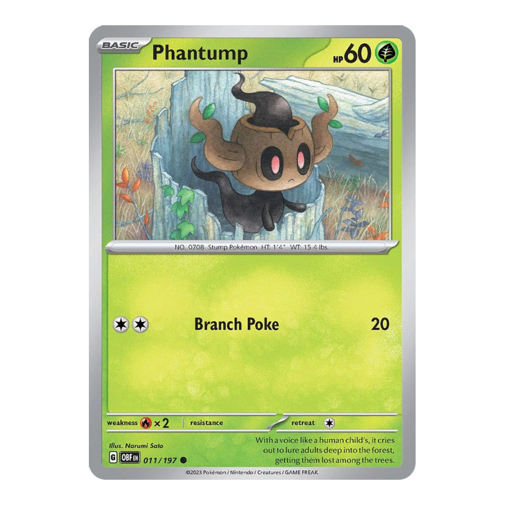 SV03: Obsidian Flames (OBF) - Phantump (#011/197) (Near Mint)