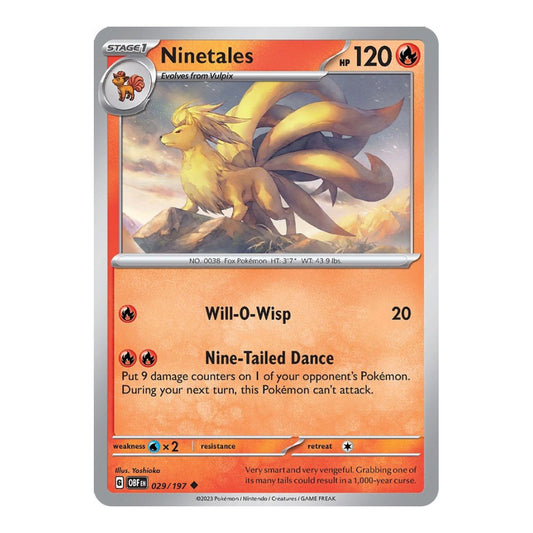 SV03: Obsidian Flames (OBF) - Ninetales (#029/197) (Near Mint)