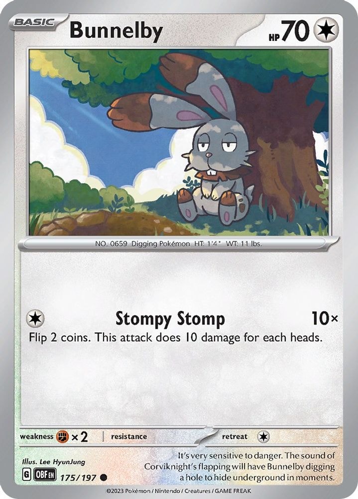 SV03: Obsidian Flames (OBF) - Bunnelby (#175/197, Common) ()