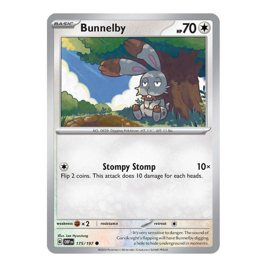 SV03: Obsidian Flames (OBF) - Bunnelby (#175/197) (Near Mint)