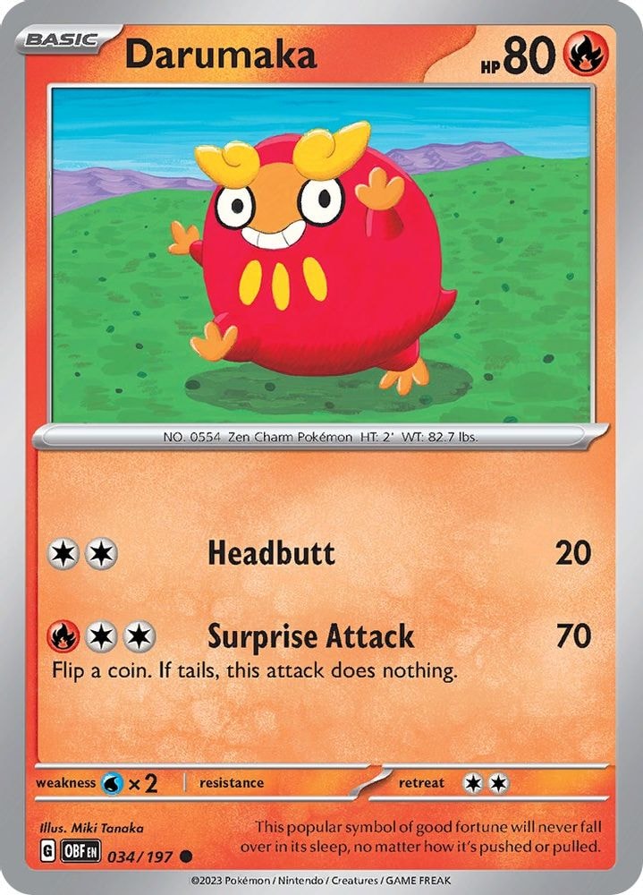 SV03: Obsidian Flames (OBF) - Darumaka (#034/197, Common) ()