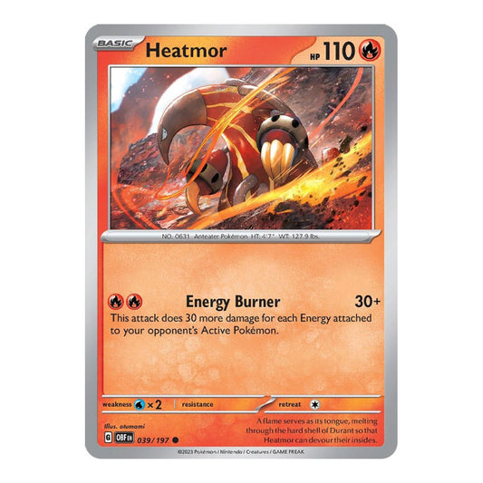 SV03: Obsidian Flames (OBF) - Heatmor (#039/197) (Near Mint)