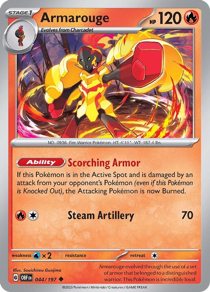 SV03: Obsidian Flames (OBF) - Armarouge (#044/197, Uncommon) ()