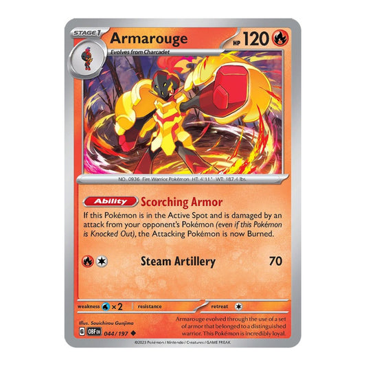 SV03: Obsidian Flames (OBF) - Armarouge (#044/197) (Near Mint)