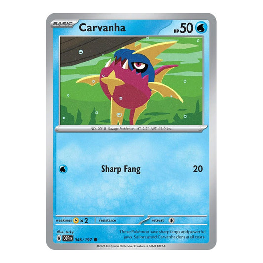 SV03: Obsidian Flames (OBF) - Carvanha (#046/197)