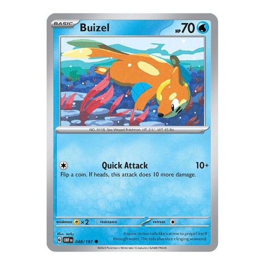 SV03: Obsidian Flames (OBF) - Buizel (#048/197) (Near Mint)