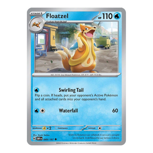 SV03: Obsidian Flames (OBF) - Floatzel (#049/197) (Near Mint)