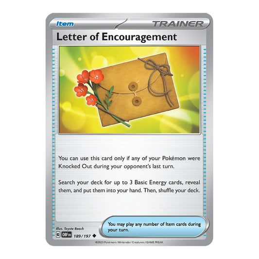 SV03: Obsidian Flames (OBF) - Letter of Encouragement (#189/197)